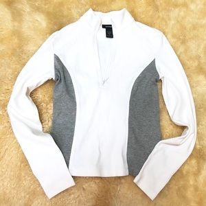 EXPRESS women's zip up jacket white & gray small S